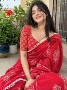 Traditional Red Saree Girl AI Photo Editing Prompt