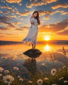 Viral Sunset River Photo Editing Prompts
